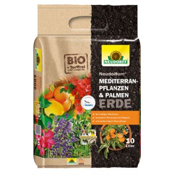NeudoHum® Mediterranpflanzen- und PalmenErde 10 Liter (1 L / € 0,60)