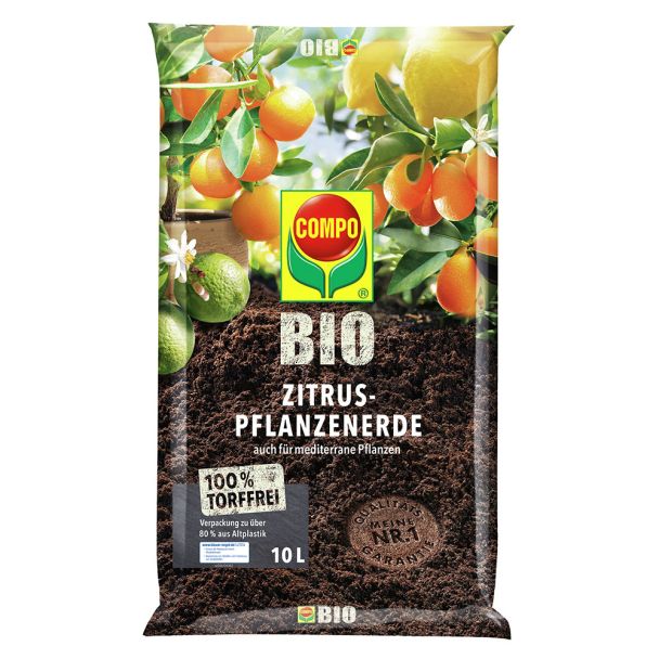 COMPO BIO Zitruspflanzenerde torffrei, 10 Liter (1 l / € 0,80)