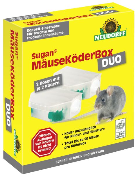 Neudorff Sugan® MäuseKöderBox DUO