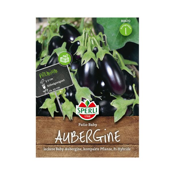 Aubergine 'Patio Baby' F1