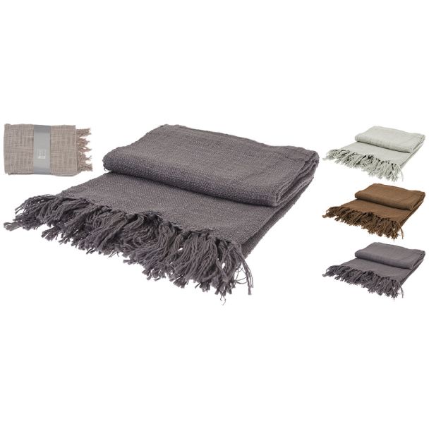 Decke, 130 x 170 cm, braun