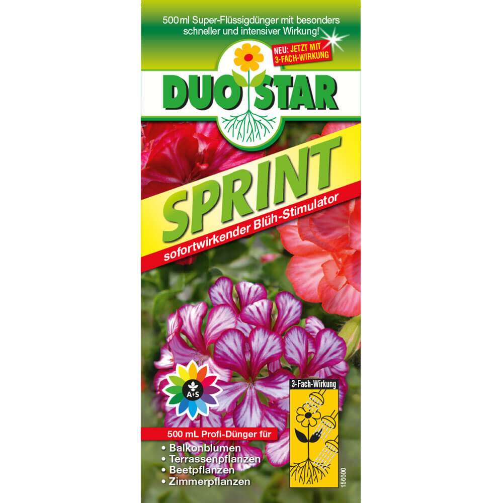 DUOSTAR SPRINT Super-Flssig-Dnger, 500 ml (1 L /  13,00) | Dnger |  Pflanzerden & Dnger | Zubehr | Ahrens+Sieberz - Pflanzenversand &  Gartenbedarf