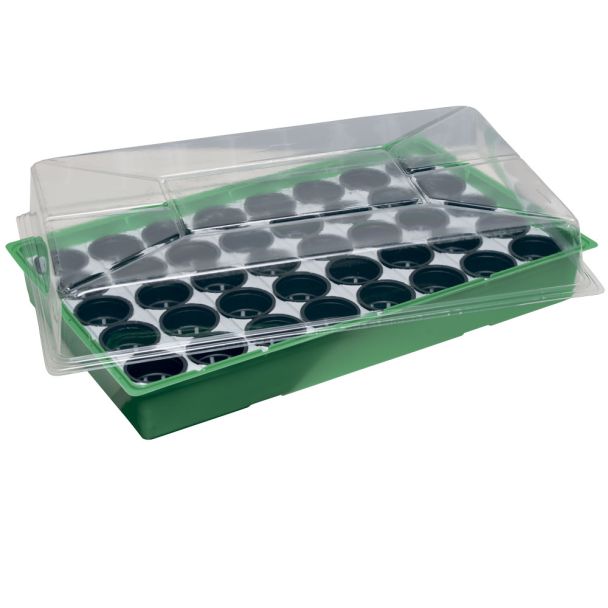 Zimmer-Treibhaus Maxi, 56 x 35 x 15 cm mit 40 Töpfen