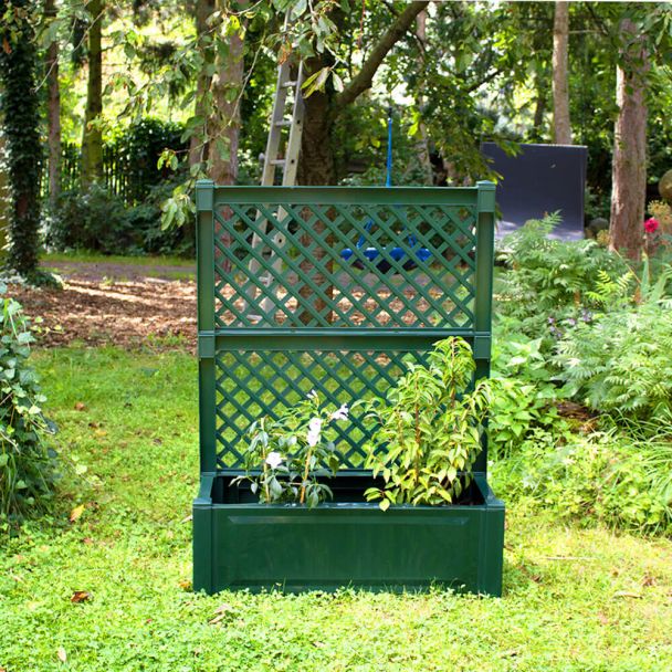 Pflanzkasten mit Spalier, 100 cm in Grün