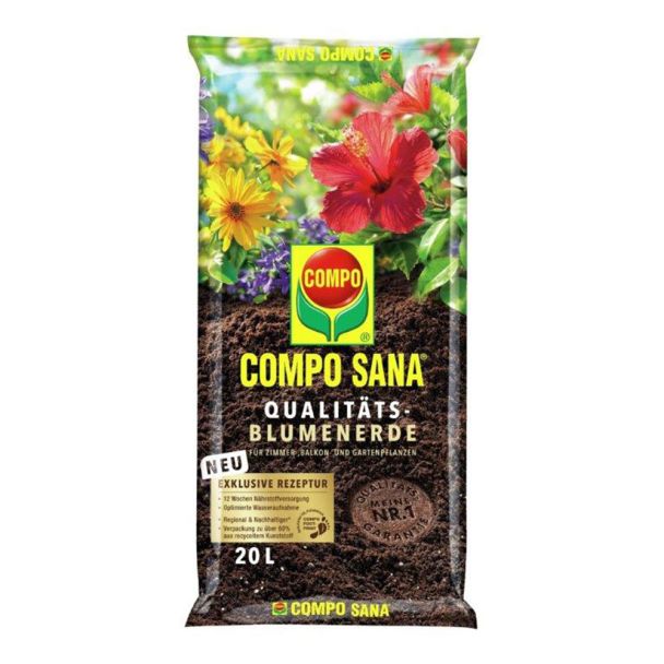 COMPO SANA® Qualitäts-Blumenerde 20 Liter (1 L / € 0,42)