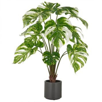 Kunstpflanze Split Philodendron grün-weiß (ca. 100 cm)