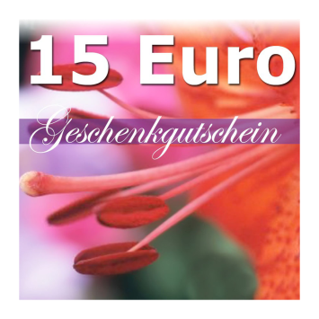 Geschenk-Gutschein, Wert 15 Euro Flower Power