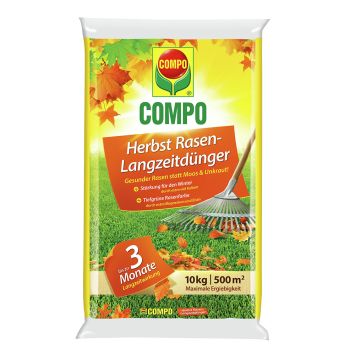 COMPO Herbst Rasen-Langzeitdünger 10 kg für 500qm (1 kg / € 4,00)