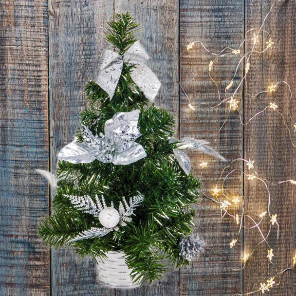 Deko Mini-Tischweihnachtsbaum - Künstlicher Tannenbaum, 40 cm