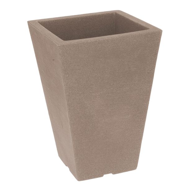 Blumentopf, 24 x 24 x 35 cm, beige