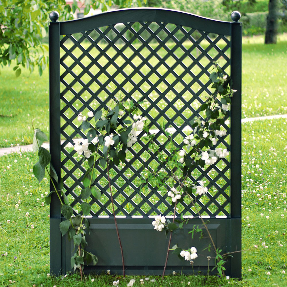 Spalier mit Erdspieß, 100 cm in Grün | Gartenmöbel & Zubehör ...