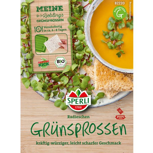 Grünsprossen 'Radieschen' Bio-Keimpads