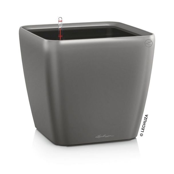 LECHUZA® QUADRO LS 35 (16163) All in One-Set, anthrazit metallic
