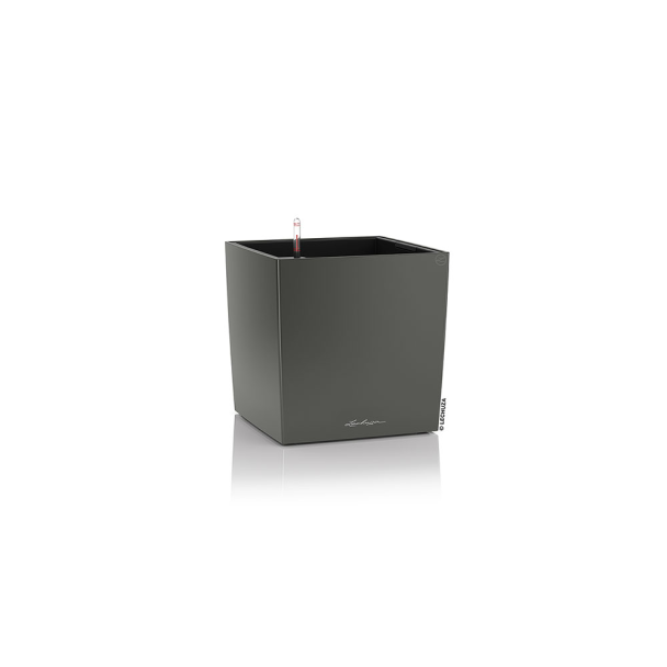 LECHUZA® CUBE 30 (16463) All-in-One Set, anthrazit metallic