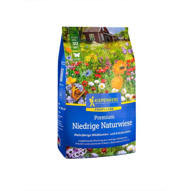 Niedrige Wildblumen- und Kräuterwiese - Mischung 0,25 kg (1 kg / € 79,96)