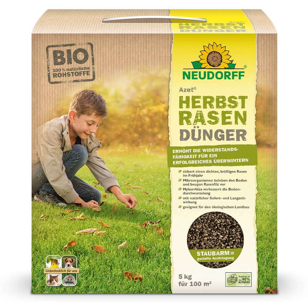 Azet 'HerbstRasenDnger' 5 kg (1 kg /  4,80) | Dnger | Pflanzerden &  Dnger | Zubehr | Ahrens+Sieberz - Pflanzenversand & Gartenbedarf