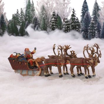 LuVille Weihnachtsmann im Schlitten