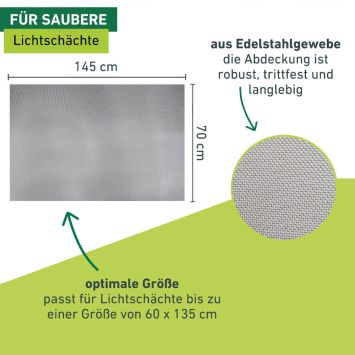 Filtergewebe für Lichtschachtabdeckung