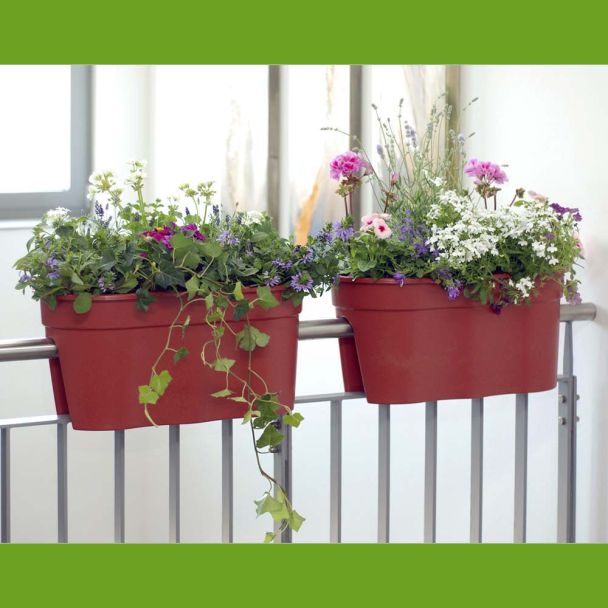 Flowerclip XL, 2er Set, terracotta