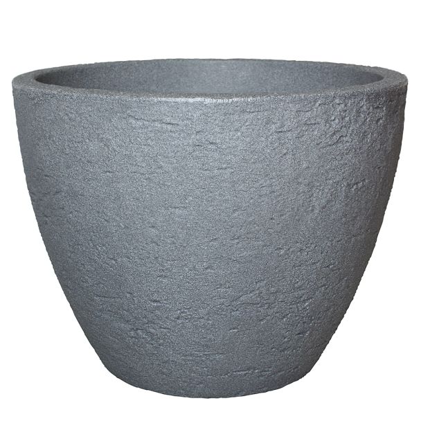 Topf 'Stone' in Betonfarbe