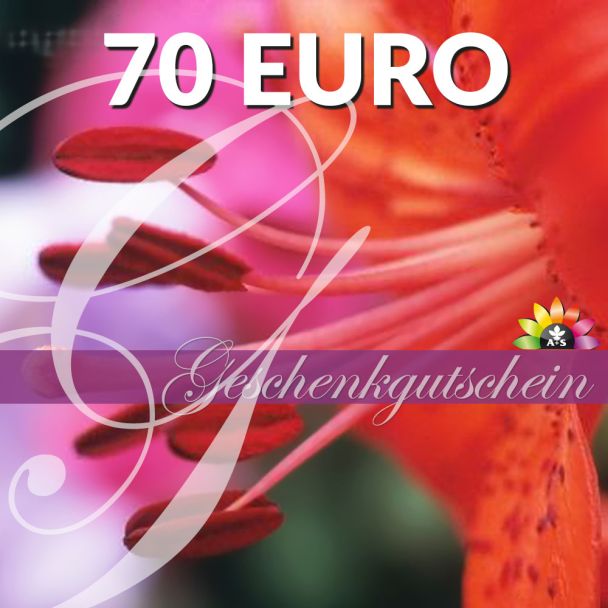 Geschenk-Gutschein, Wert 70 Euro Flower Power