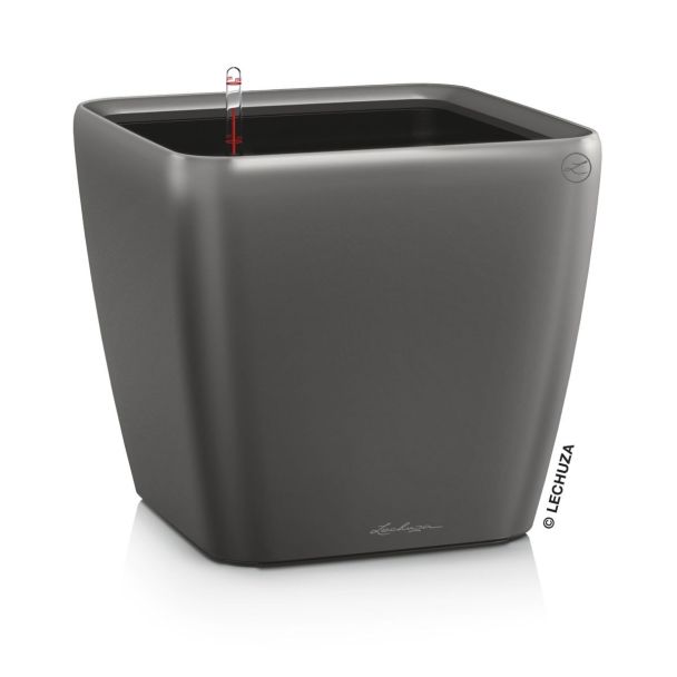 LECHUZA® QUADRO LS 43 (16183) All-in-One Set, anthrazit metallic