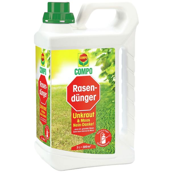 COMPO Rasendünger Unkraut & Moos - Nein danke! 3 Liter (1 L / € 11,33)