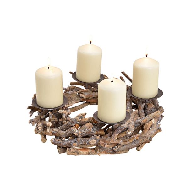 Kerzenhalter Adventsgesteck