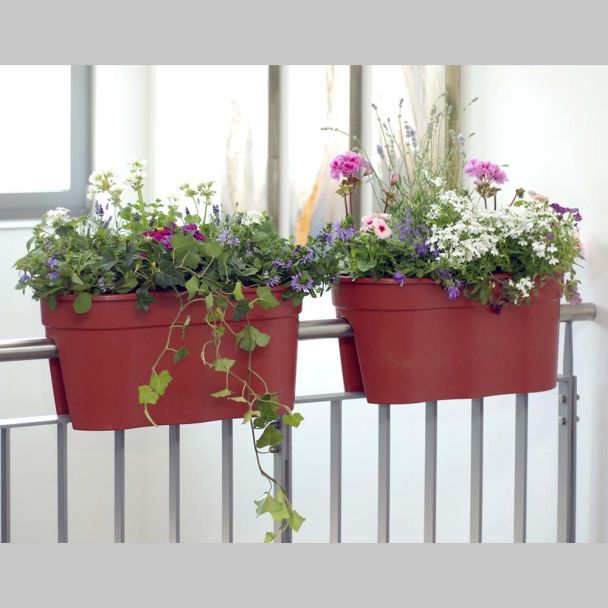 Flowerclip XL, 2er Set, terracotta