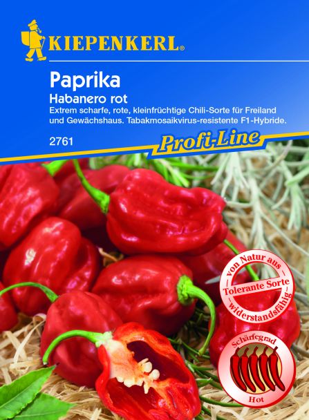 Paprika 'Habanero rot', F1