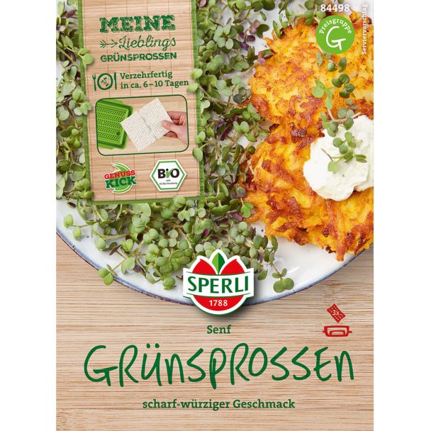 Grünsprossen 'Senf' Bio-Keimpads
