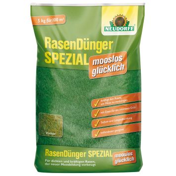 Rasendünger Spezial mooslos glücklich, 5 kg (1 kg / € 4,50 )
