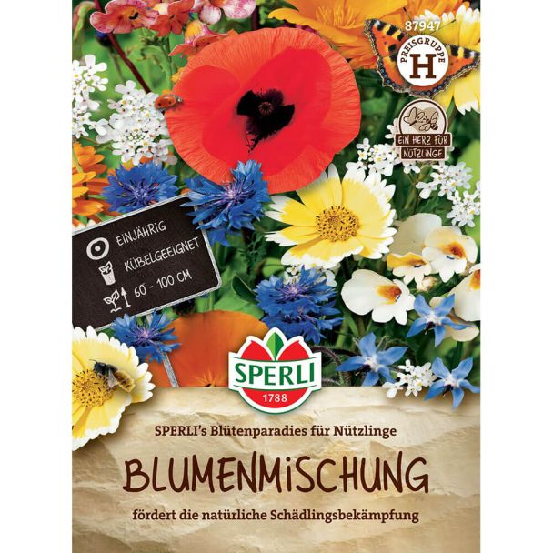 Blumenmischung Blütenparadies für Nützlinge