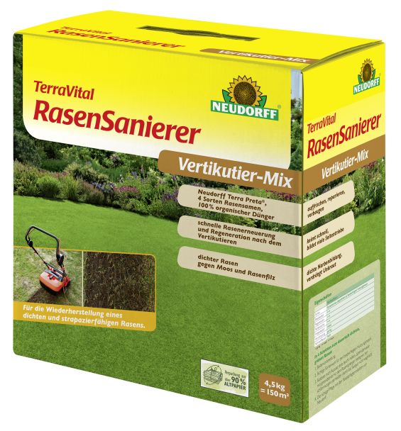 Neudorff TerraVital Rasensanierer Vertikutier-Mix, 4,5 kg (1 kg / € 8,34)