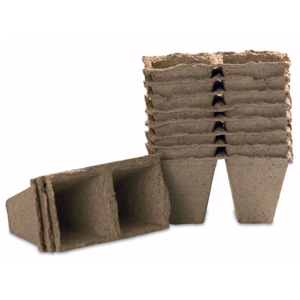 Anzuchttöpfe, 6 cm, quadratisch, 24 Stück