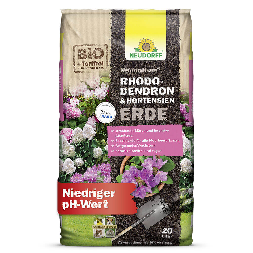 NeudoHum® HortensienErde, 20 Liter (1 Liter / € 0,45) Pflanzerden