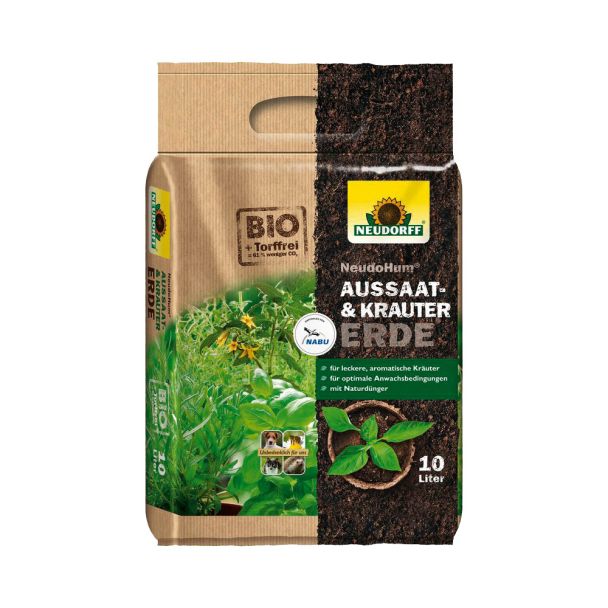 NeudoHum® 'Aussaat- & Kräuter-Erde' 10 Liter (1 L / € 0,7)