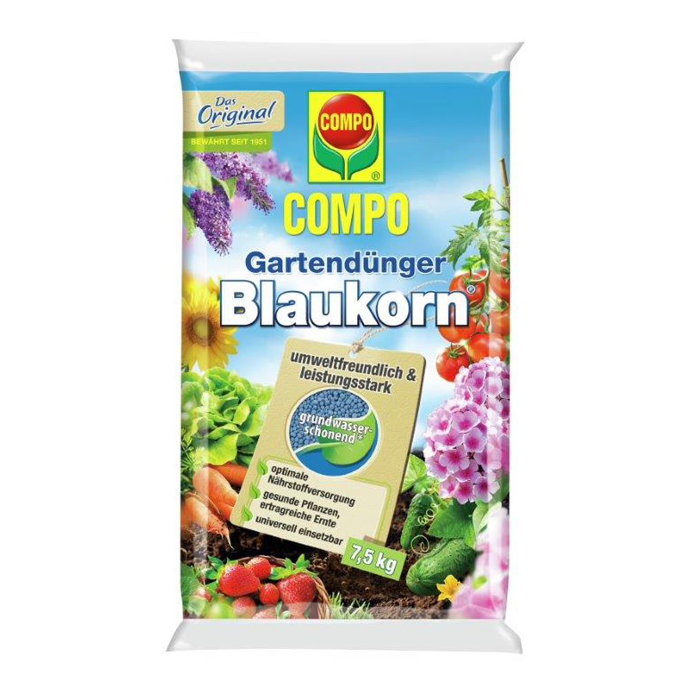 COMPO Blaukorn NovaTec 7,5kg kaufen | Ahrens+Sieberz - Pflanzenversand &  Gartenbedarf