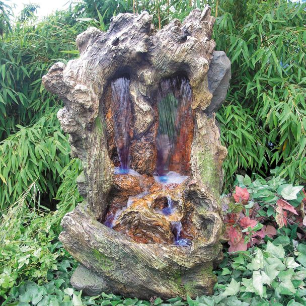 Wasserfall Taki mit Pumpe und LED-Beleuchtung