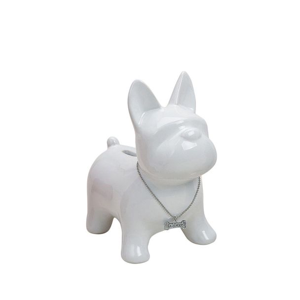 Spardose 'Hund' Keramik, 15 x 10 x 17, weiß