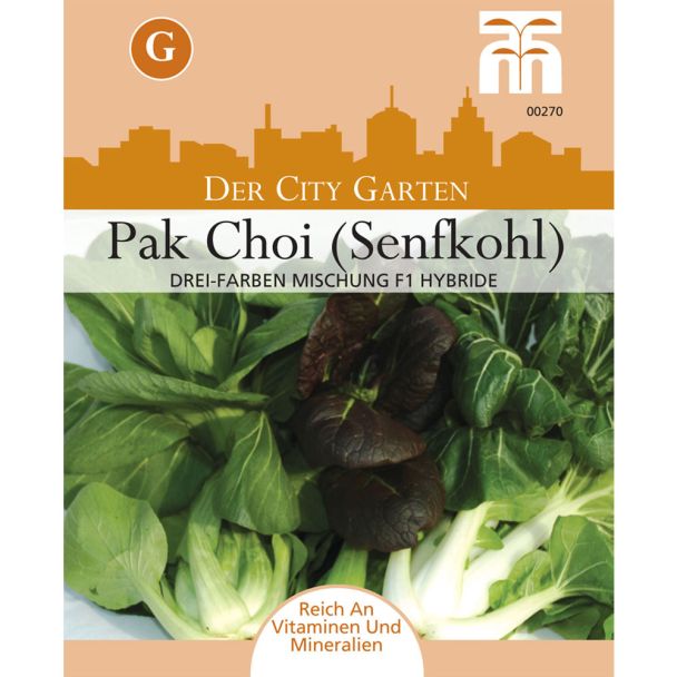 Pak Choi (Senfkohl) Drei-Farben-Mischung F1