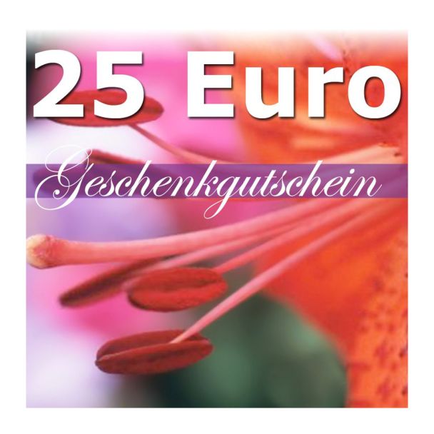 Geschenk-Gutschein, Wert 25 Euro