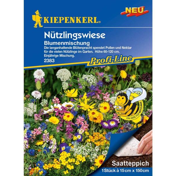 Blumenmix Nützlingswiese Saatteppich