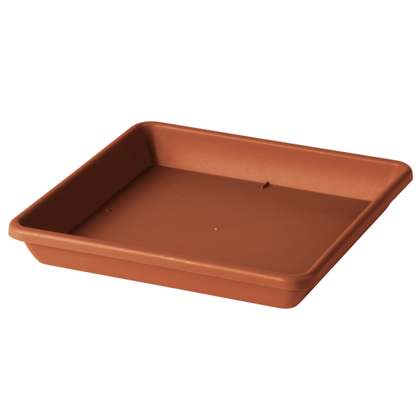 Untersetzer für Pflanztopf Quadro Day R, 45cm, Terracotta