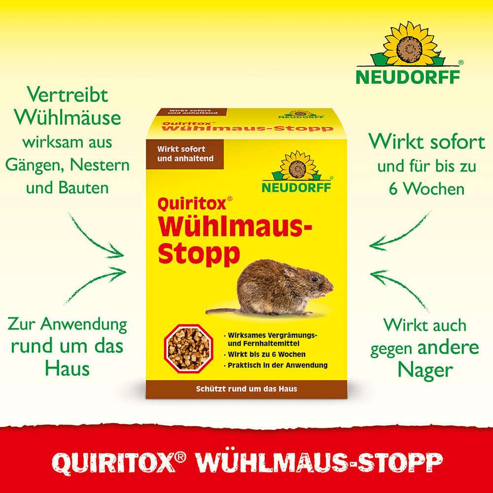Quiritox Whlmaus-Stopp, 200 g (1 kg /  62,45) | Schdlingsfrei |  Pflanzen- & Winterschutz | Zubehr | Ahrens+Sieberz - Pflanzenversand &  Gartenbedarf