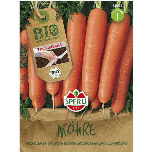 BIO Möhre Yaya F1 - Saatband 3 m