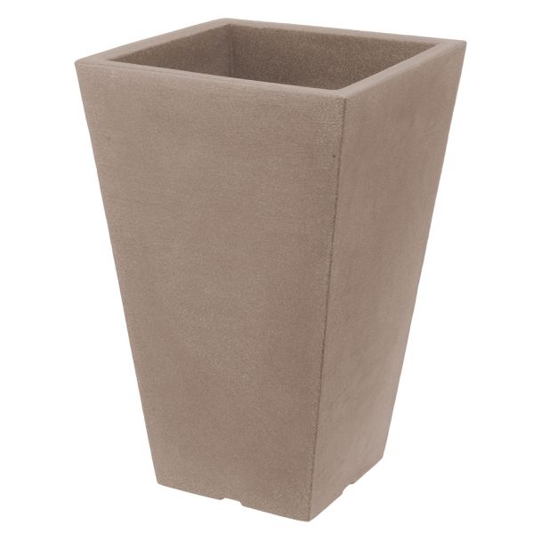 Blumentopf, 35 x 35 x 55 cm, beige