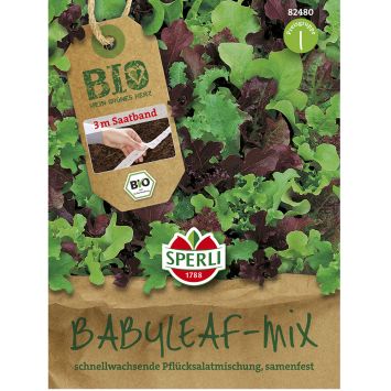 BIO Salat Babyleaf Mischung - Saatband