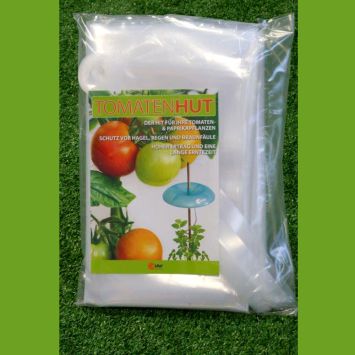 Erweiterungs-Set Tomatenhut: 3 x Schutzfolie 150 x 120 cm inkl. 3 x 10 Folienhalter