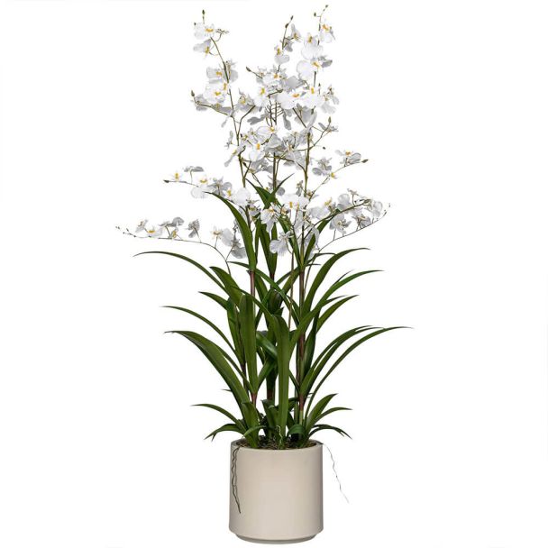 Kunstblume Orchidee im Topf